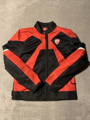 Ducati Spidi Flow Textile Mesh Riding Jacket Force Tech Armor Mens Large