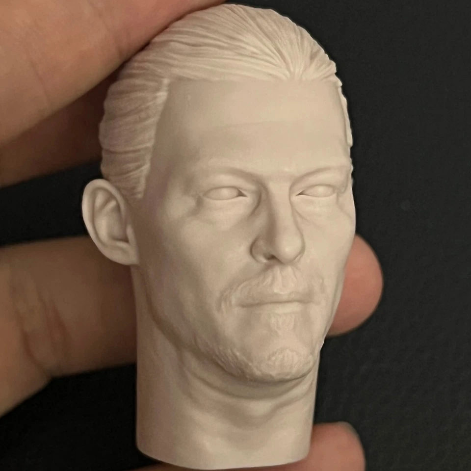 Cabeza de Sam esculpida 1:6 tallada para figura de acción masculina de 12" juguetes corporales Foto 2 de 3