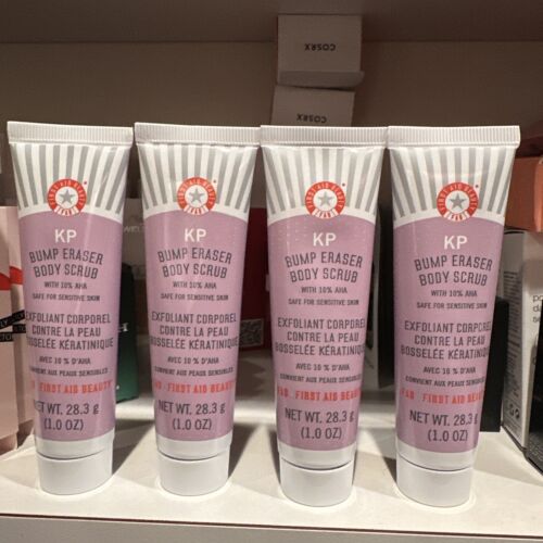 Bundle 4 First Aid Beauty KP Bump Eraser Body Scrub 1 oz each- 4oz Total Sealed