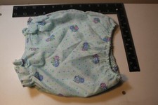 Vintage Blue with Flowers Infant Diaper Cover Bloomers