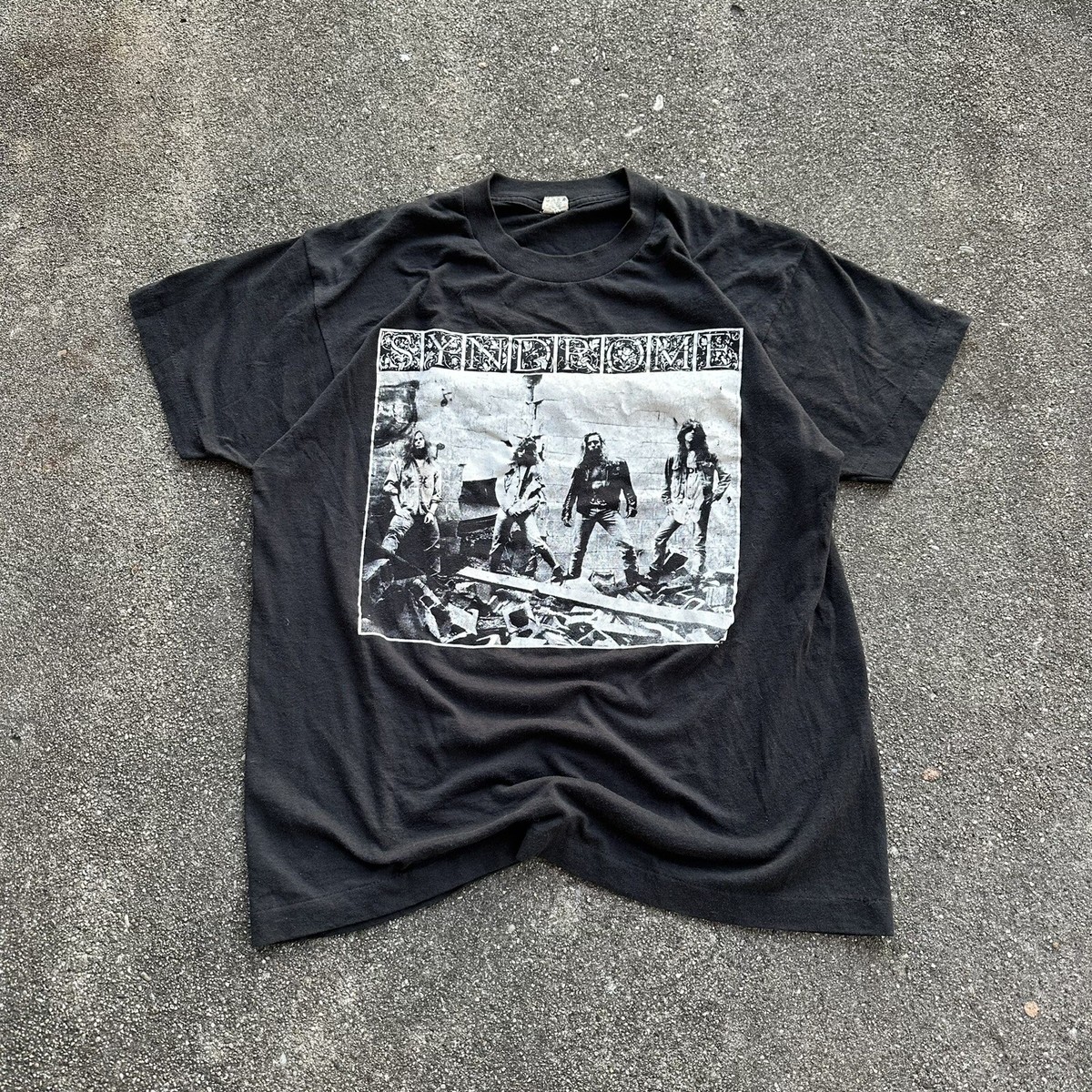 Vintage 80s Syndrome Band T Shirt Punk New Wave Rare Vintage 80s Syndrome Band T Shirt Punk New Wave Rare