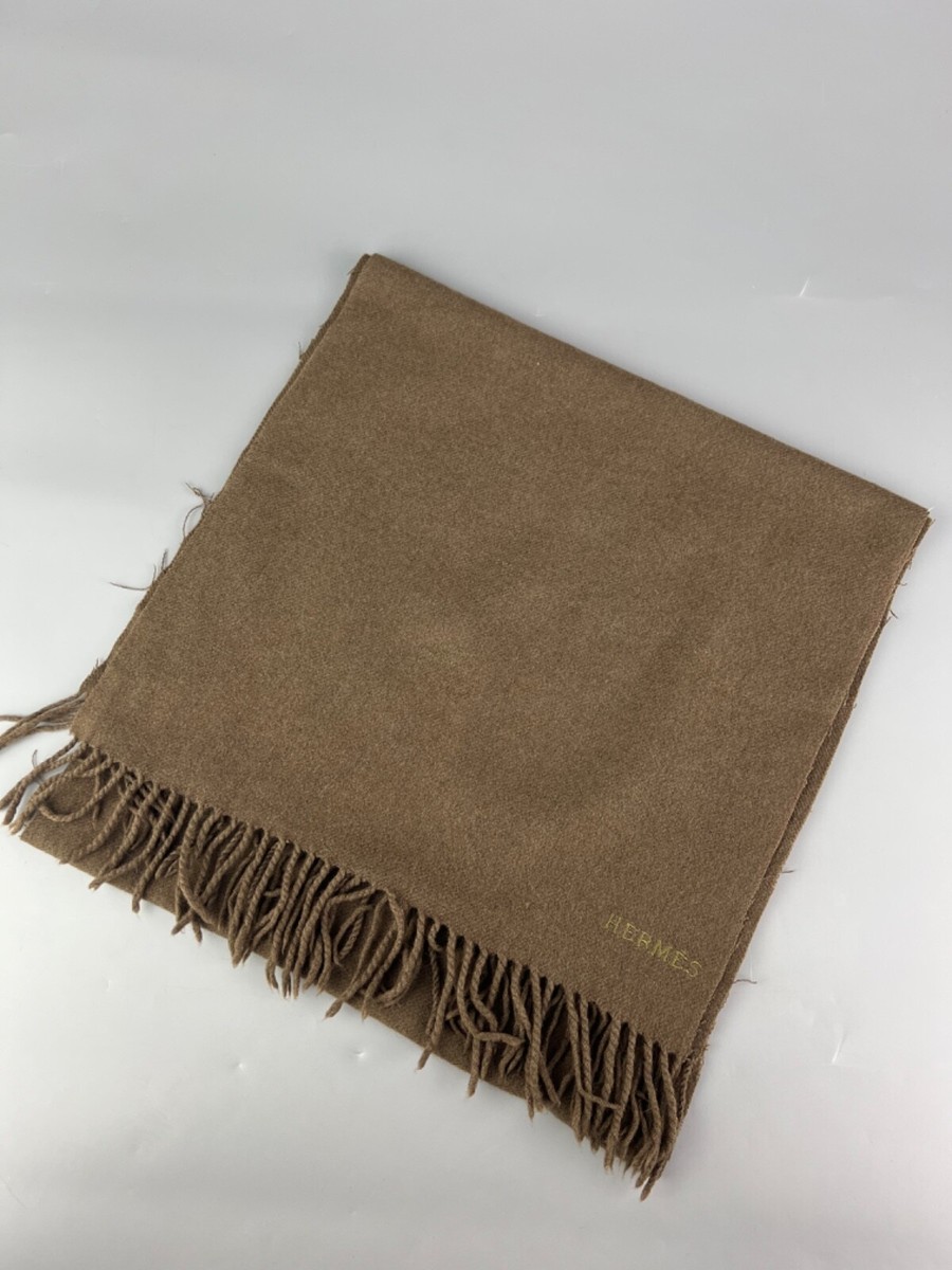 【極美品】HERMES カシミヤ100% ハット マーモットファー 57 エルメス ハット 帽子 黒 ブラック ♯57 毛100％ 未使用 6万円