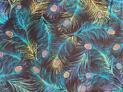 ''Hyde Park  Peacock Feathers'' by Timeless Treasures, Patt# Park-C1709 - 113''