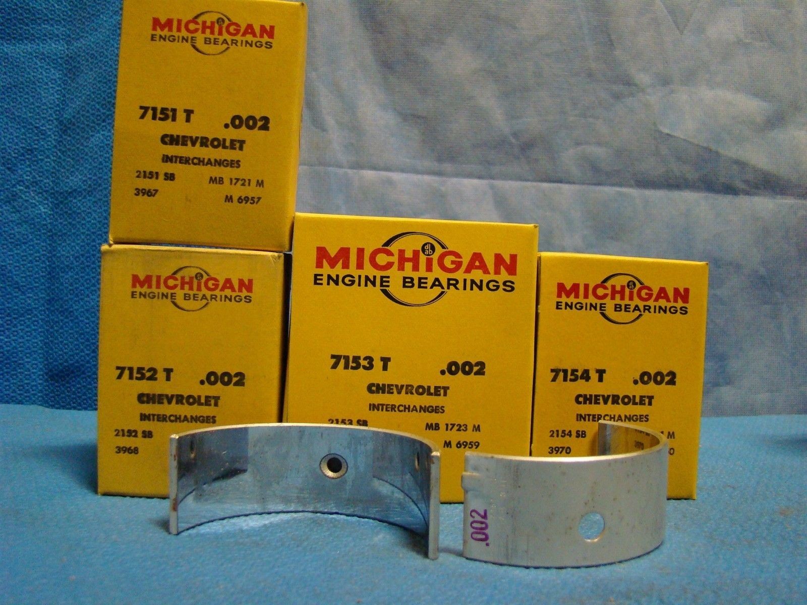 Chevrolet Chevy 235 261 Main Bearing Set 002 Impala Bel Air NORS 19551962 USA eBay