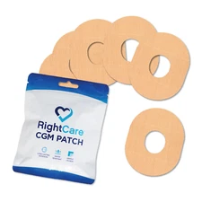 RightCare CGM Adhesive Patch, Dexcom G7, Tan, Bag of 25