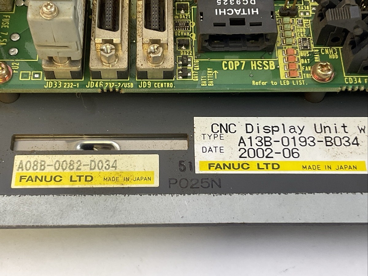 FANUC A13B-0193-B034 CNC DISPLAY UNIT SERIES 160i-L | eBay FANUC A13B-0193-B034 CNC DISPLAY UNIT SERIES 160i-L | eBay