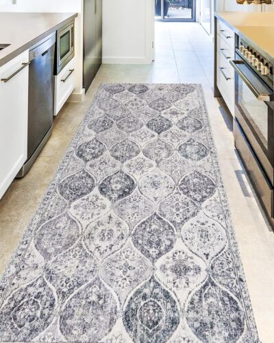 Washable Kitchen Rug Hallway Runner : 2'6"x8' Stain Resistant Runner Rug Non ...
