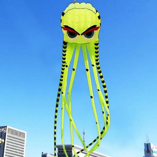 Cometa de pulpo inflable 3D 8 metros cometas para adultos fáciles de volar nailon resistente al desgarro - Imagen 11 de 21