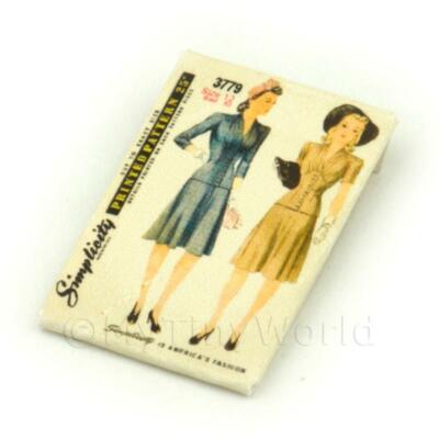 Puppenhaus Miniatur Simplicity Kleid Muster Paket 