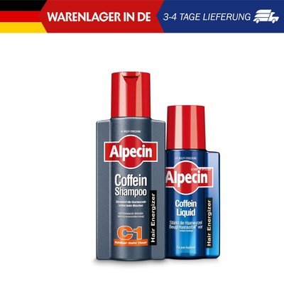 Alpecin Coffein-Shampoo C1 + Alpecin Coffein Liquid im Set - 1 x 250 ml + 1 x 20