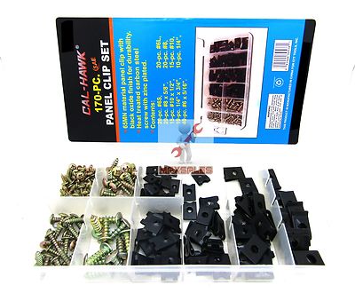 170Pcs Auto Auto U-Clip U dado e vite Assortimento Kit per
