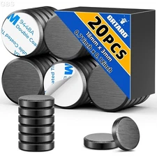 20Pack Magnets for Crafts with Adhesive Backing,Round Disc Magnets Strong Stick.