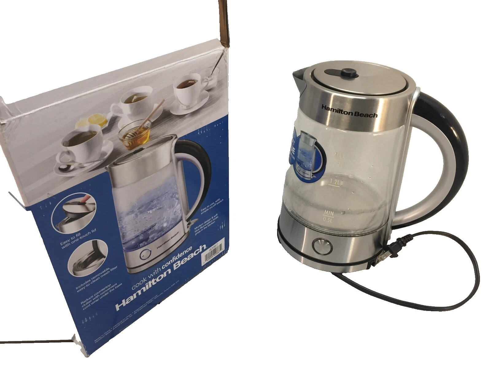 Teteras de té de vidrio Hamilton Beach