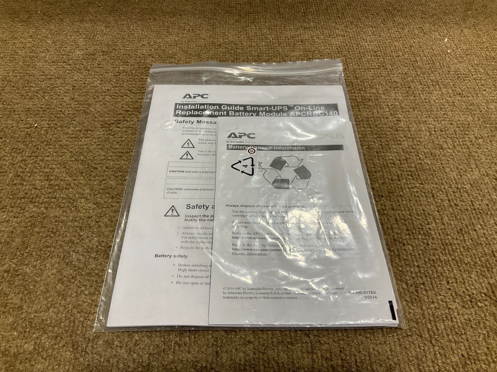 APC BackUPS Replacement Battery Cartridge SRT10 SRT192 SRT5 APCRBC140