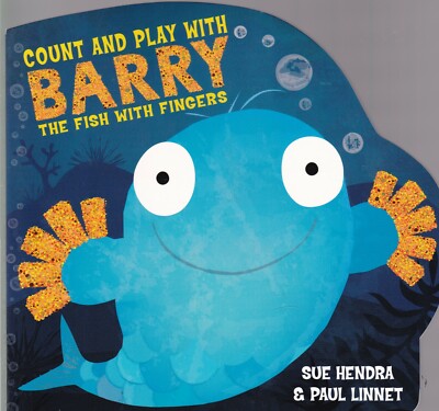 Count and Play with Barry the Fish with Fingers (Board book) New
