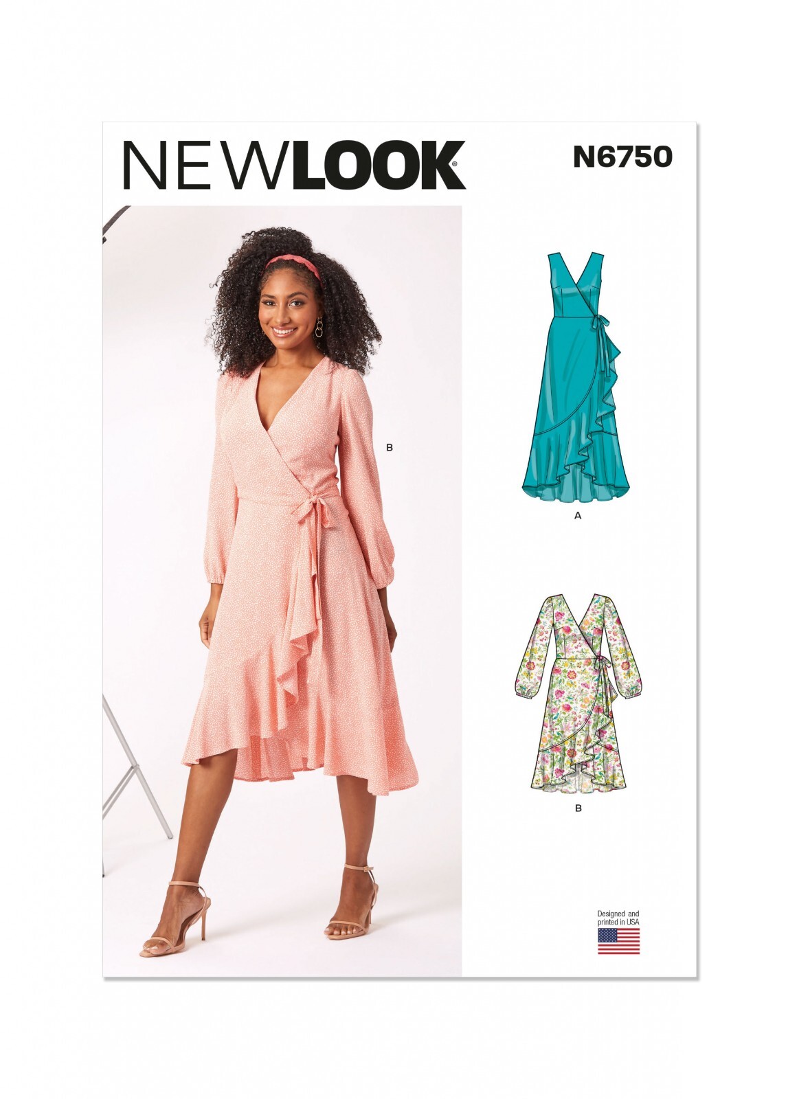 New Look SEWING PATTERN N6750 Misses' Ruffled Wrap Dress, Sizes 10-22 Free P&P