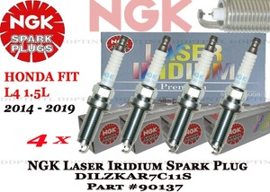 4 X Genuine Ngk Laser Iridium Spark Plugs For Honda Fit 14 18 Japan Ebay