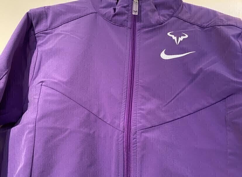 1 NIKE RAFAEL RAFA NADAL PINK OR PURPLE JACKET US OPEN WINDBREAKER