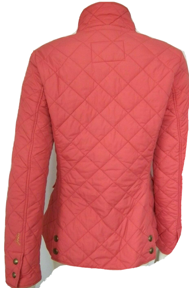 Joules Tom Joule N_MOREDALE Red Light Quilted Ladies Zipped Jacket UK
