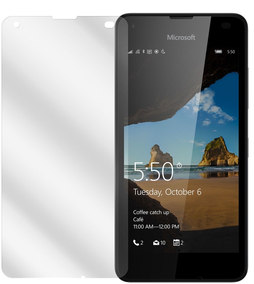 6x Pellicola per Microsoft Lumia 550 Prottetiva Antiriflesso Proteggi Schermo