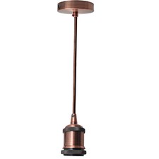 Pendant Lamp Holder Ceiling Rose Industrial Vintage Pendant Light Fitting E27