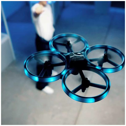 Silverlit Flashing Light Drone Remote Control Kids Toy Outdoor Play Blue 8y+ - Picture 4 of 5