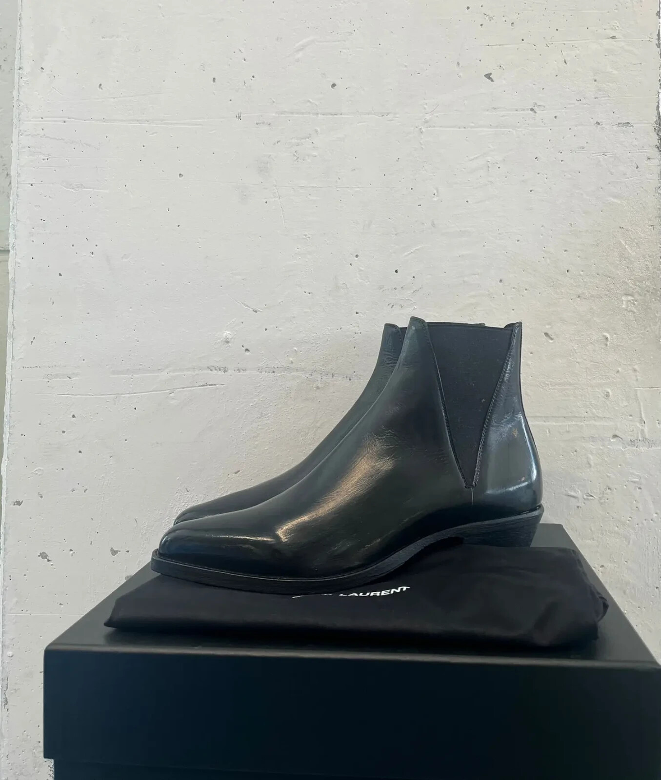 Stivali Saint Laurent Paris Dakota 50 neri nuovi con etichette 42