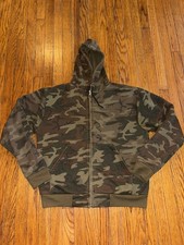 Vintage USA Made Camouflage Zip Up Hoodie
