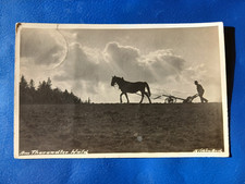 AK Stimmungsbild Bauer Pflug Pferd nahe Tharandt 1937