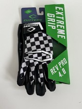 NEW Cutters Rev Pro 4.0 Checker Football Receiver Gloves  Adult XL Black/White