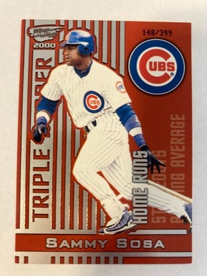 2000 Pacific Revolution Triple Header Silver Sammy Sosa #11 Cubs #148 / 399