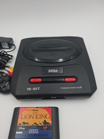 Sega Mega Drive II  Console with  Controller & 1 Game Tested And Working 
