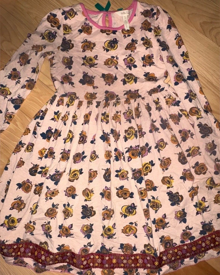 Matilda Jane Enchanted Afternoon Dress EUC Make Believe Girl Floral Roses Sz 12 - Image 4 of 4