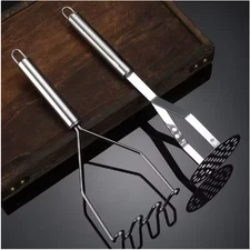 Stainless Steel Potato Masher Manual Fruit Vegetable Pressure Mud Machine Kitche