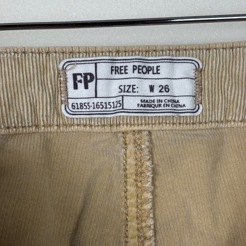 Pantalones acampanados de pana Free People para mujer talla 26 beige boho estilo retro festival - Imagen 13 de 15