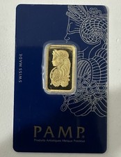 PAMP Suisse Lady Fortuna Gold 10g Collectible Bar 999.9 Fine Gold Sealed 4176.89 per troy oz
