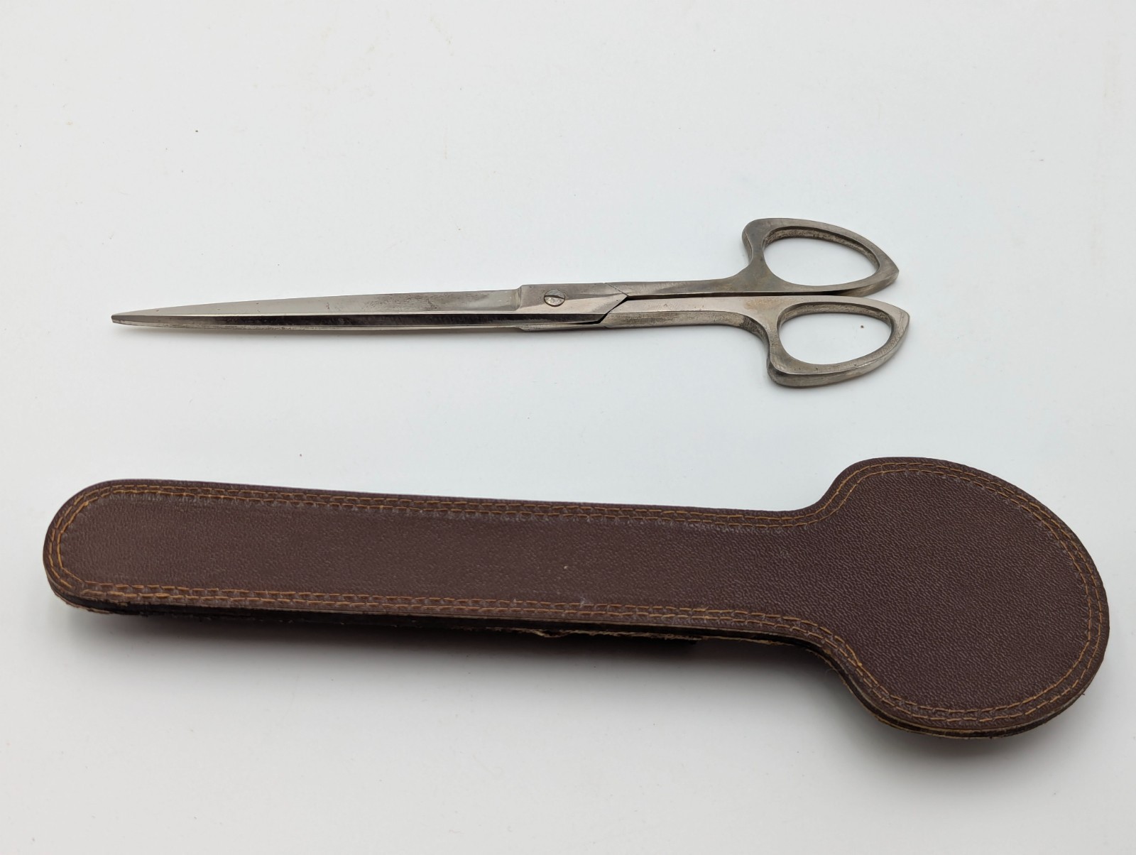 Vintage Solingen Scissor in Leather Case Made in Germany