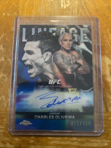 Charles Oliveira [Refractor] #CCA-CO 2026 Topps Chrome UFC Lineage Autograph card