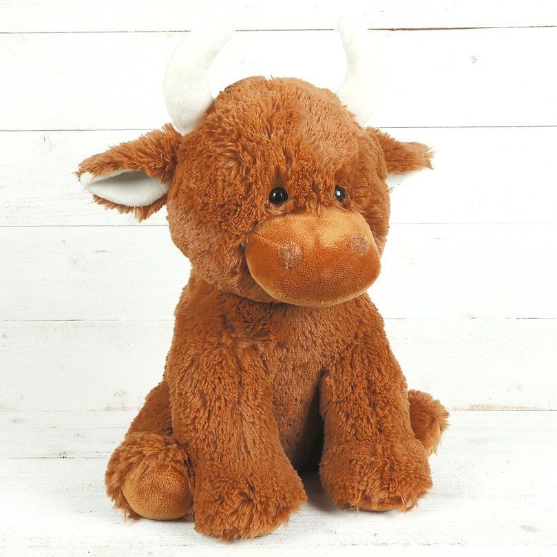 Highland Cow Fluffy Cute Plush Soft Toy 30cm - Jomanda Baby NEW