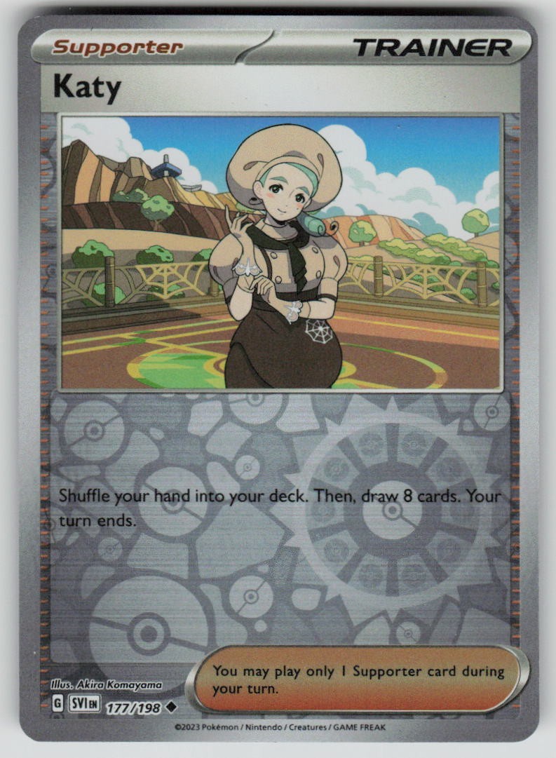 Katy 177/198 Reverse Holo Scarlet & Violet Base Set Near Mint EN Pokemon