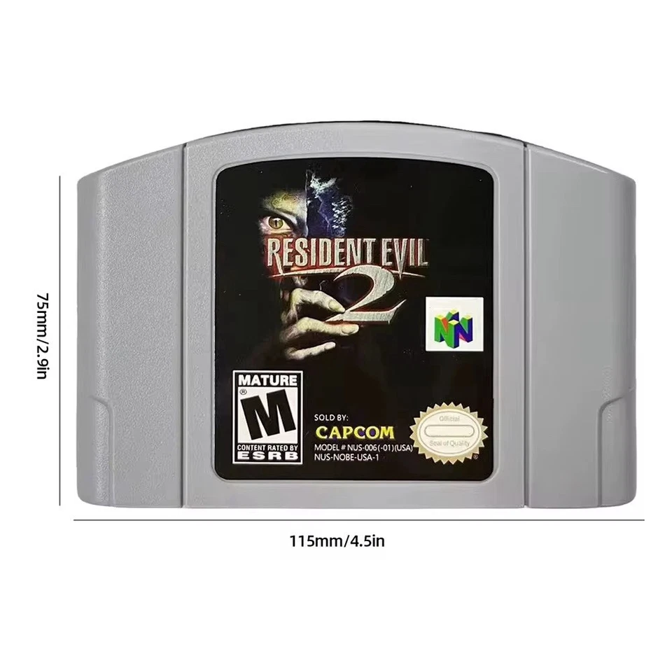 Resident Evil 2 (Nintendo 64 N64, 1999) - Image 2 of 4