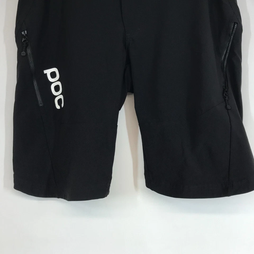POC - PANTALÓN CORTO DE CICLISMO DE ENDURO ESENCIAL NEGRO MEDIANO - NEGRO PARA HOMBRE Foto 3 de 4