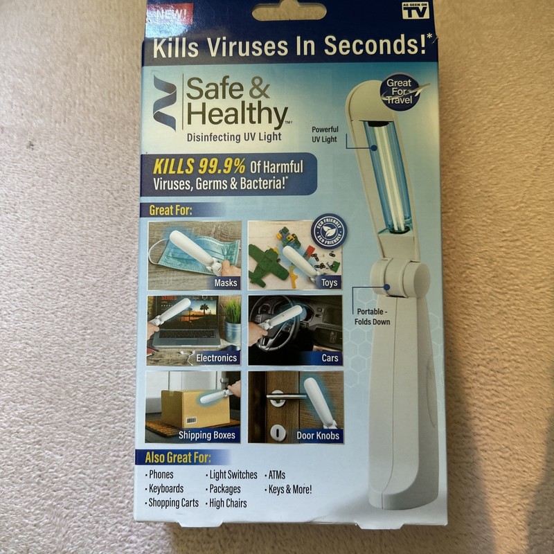 NEW  CORDLESS UV STERILIZER KILLS MEASLES & OTHER VIRUSES AND GERMS