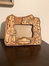 Vintage Disney World Productions Snow White & The Seven Dwarfs Photo Frame 1970s