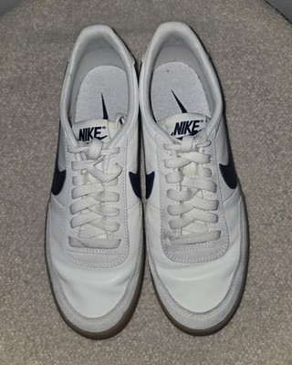  Men's Low Top Lace-Up Sneakers White/Blue Gum Sole Logo Style Code FZ5630
