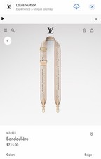 LV Jacquard Strap Beige *Save Off Retail*
