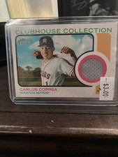 2022 Topps Heritage - Clubhouse Collection Relics Carlos Correa #CC-CC (MEM)