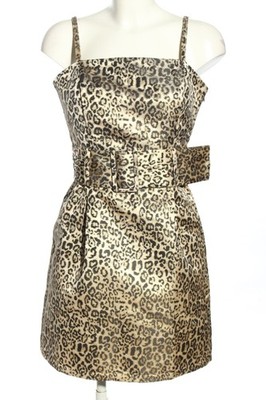 LOST INK Trägerkleid Damen Kleid Gr. DE 36 creme-schwarz Elegant