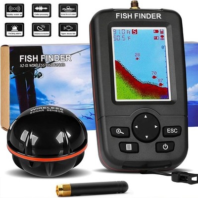 100M Clever Funk Fischfinder Sonar Detektor mit Dot Matrix Echolot Fishfinder DE