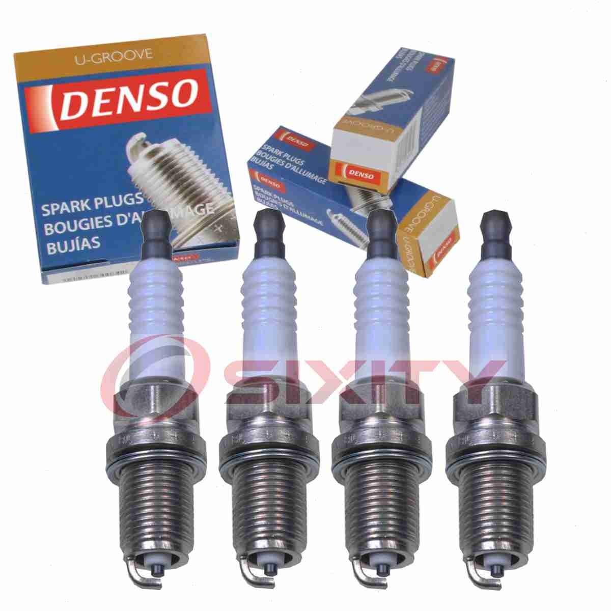 4 pc Denso Standard U-Groove Spark Plugs for 1998 Nissan 200SX 2.0L L4 jn